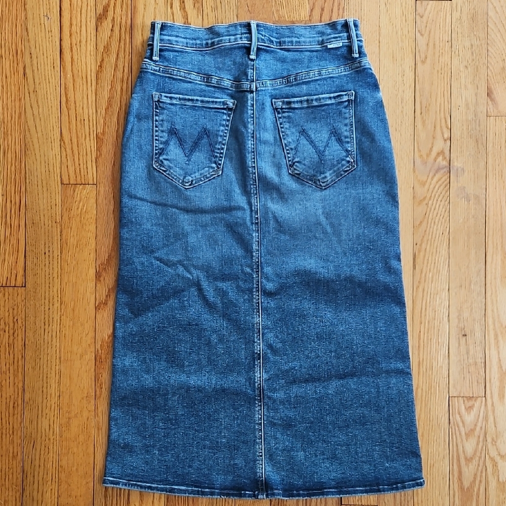 MOTHER The Swooner Denim Midi Skirt - 26